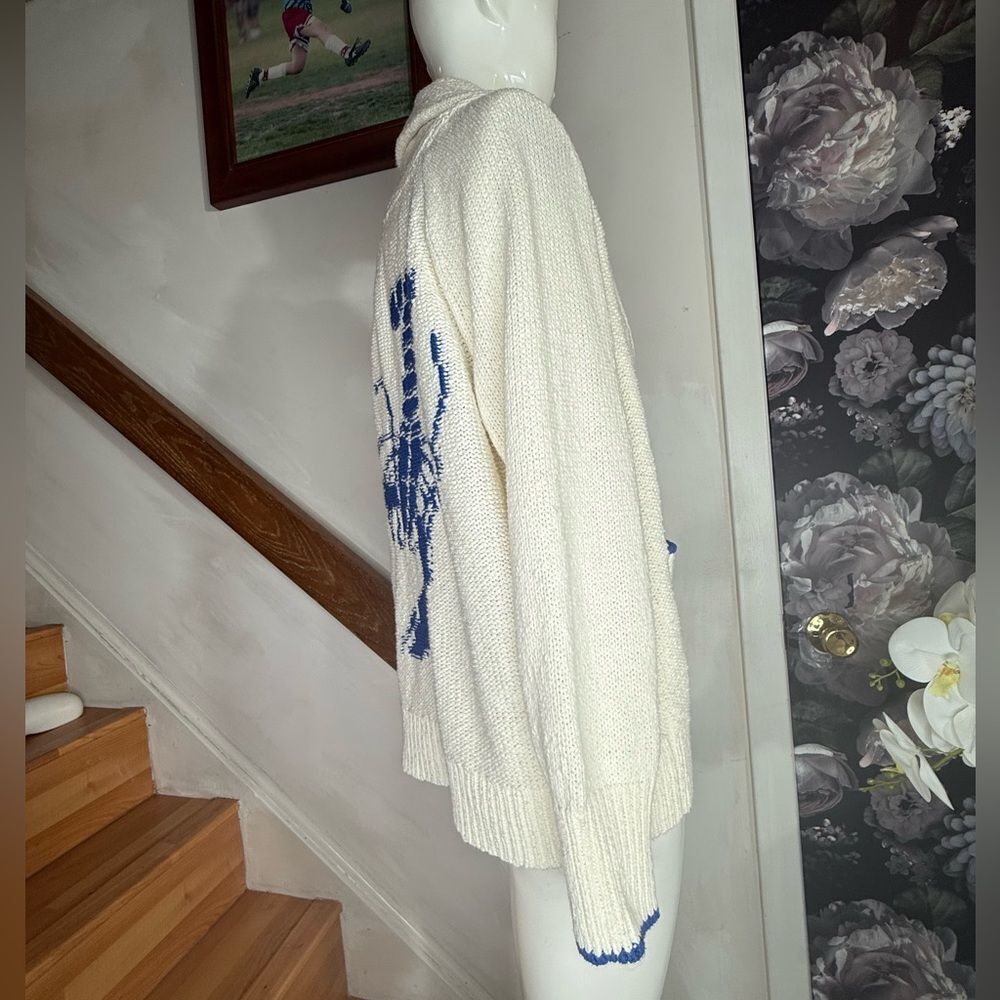 Anthropologie Maeve Lobster Cardigan Sweater - Picture 8 of 11